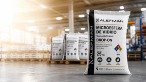 Saco Alefman de microesfera de vidrio para pintura base agua en almacén industrial
