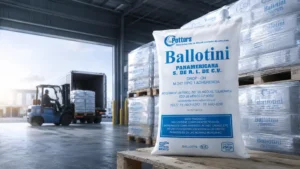 Saco Ballotini M247 Tipo 1 Adherencia en almacén con pallets y montacargas para señalización vial