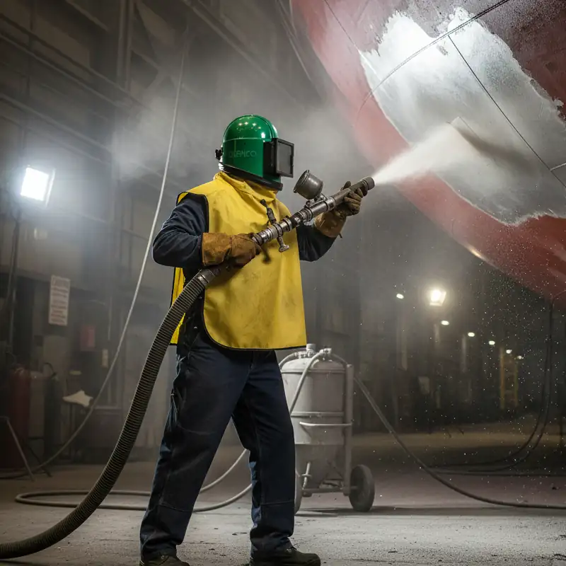 Casco de protección para arenado Clemco Apollo 20HP con respirador