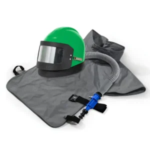 Vista lateral del casco de arenado industrial GVS-RPB Nova 2000