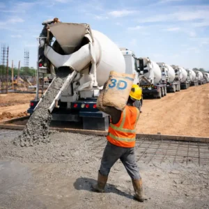 Aplicacion de Fibra metalica Dramix en Loza con Mixer