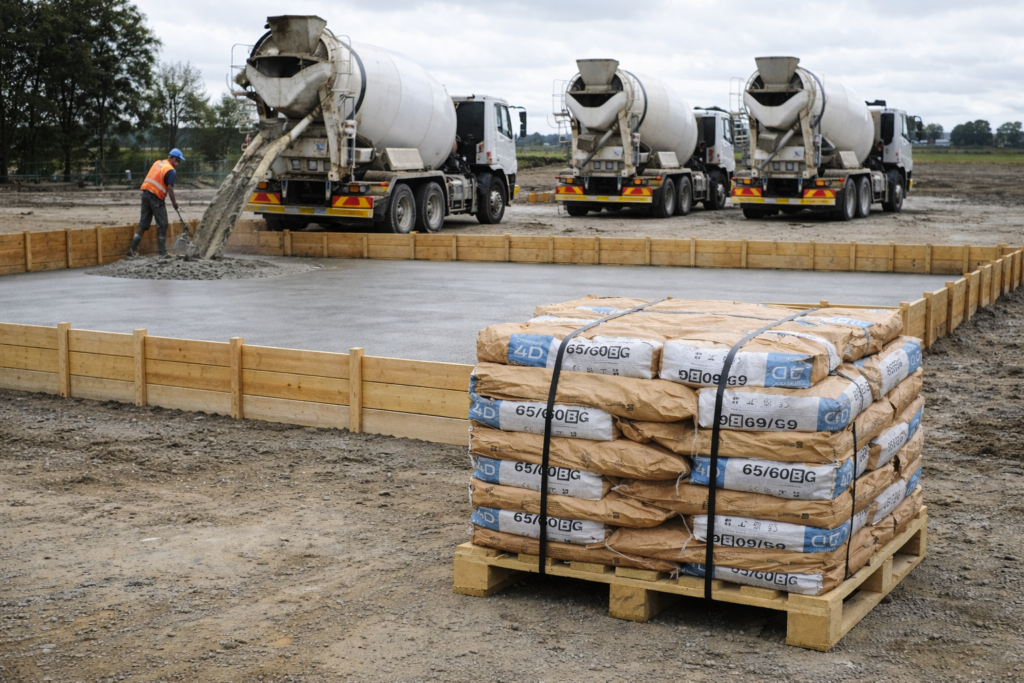 vaciado de concreto en loza con fibra metalica dramix